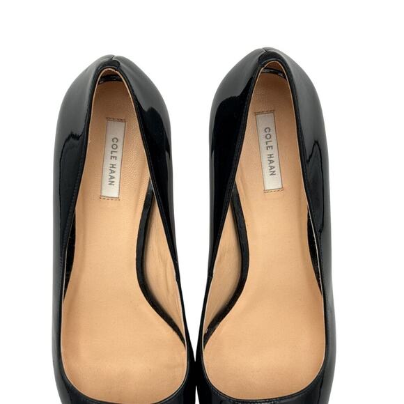 Women’s Cole Haan Black Leather High Heels Sz 10 1/2B - Picture 3 of 7